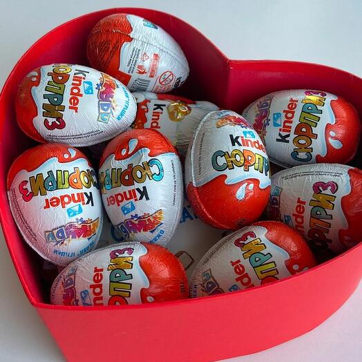 Сердце с Киндер сюрприз