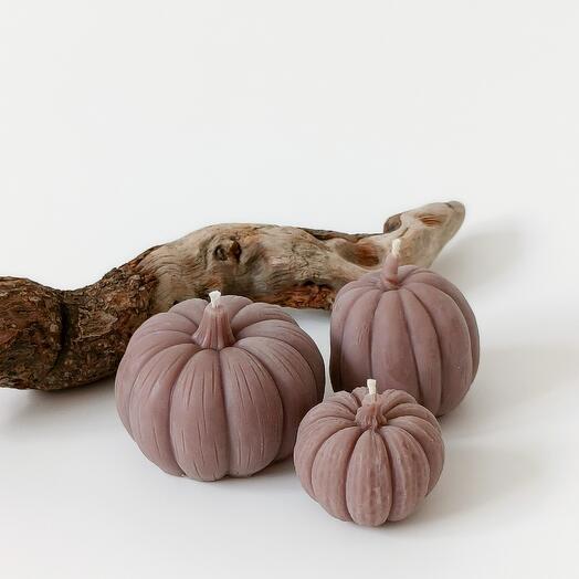 Set of Cocoa pumpkin candles