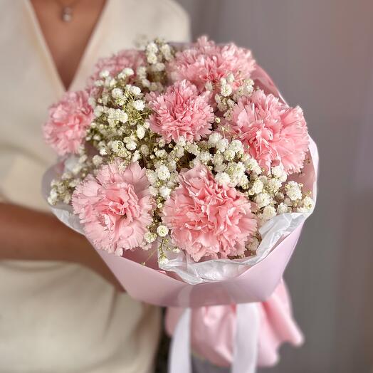 Милый комплимент 💕 гипсофила и диантусы