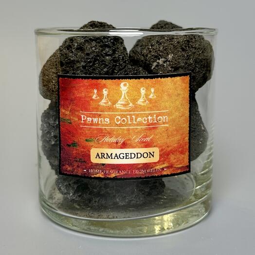 Интерьерный аромадиффузор Pawns Collection с парфюмом ARMAGEDDON из вулканических камней с Тенерифе