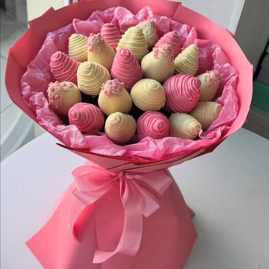 Букет из клубники в шоколаде «нежность🌸»