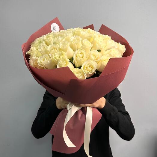 Royal Flowers | 51 белая роза