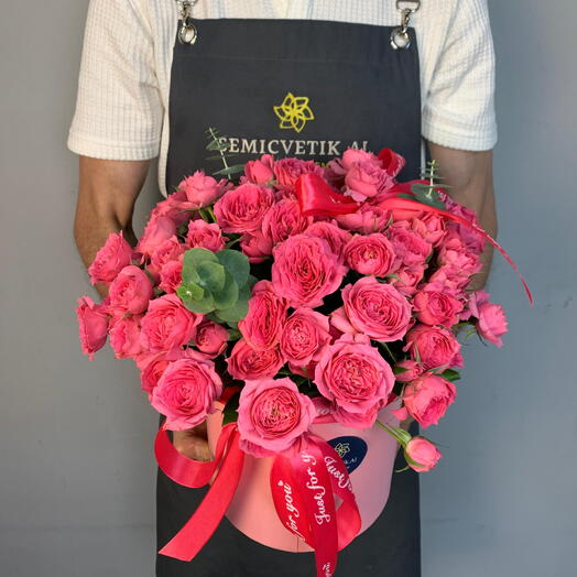 Композиция 172 🌷 Бокс «Розовая сказка» 🌷