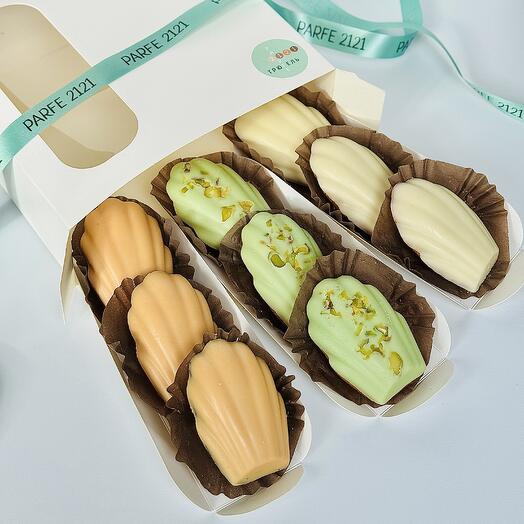 Набор печенья Мадлен с начинками, 9 шт
