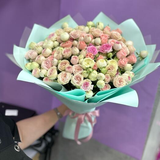 29 КУСТОВАЯ РОЗА В БЕРЕЗЕ