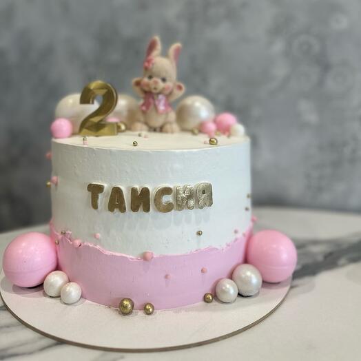 Торт детский с зайкой