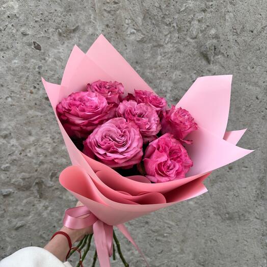 Монобукет из 7 пионовидных роз