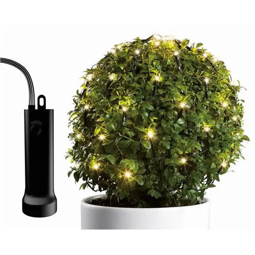 Гирлянда "Сетка-шар для деревца" или КУСТИКА DURAWISE, 60 теплых белых LED-огн