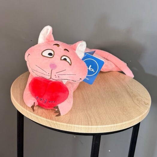 Розовый котик