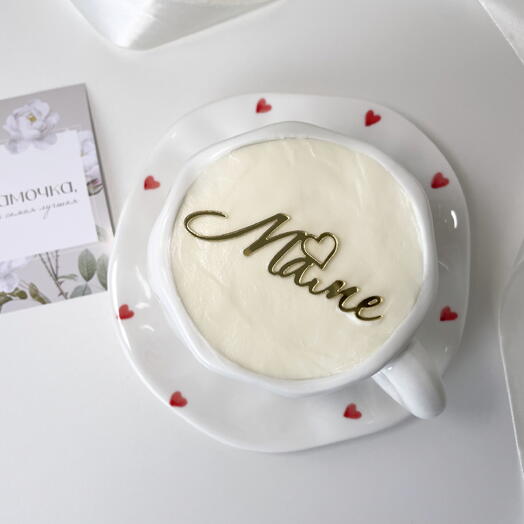 Торт в кружке для мамы