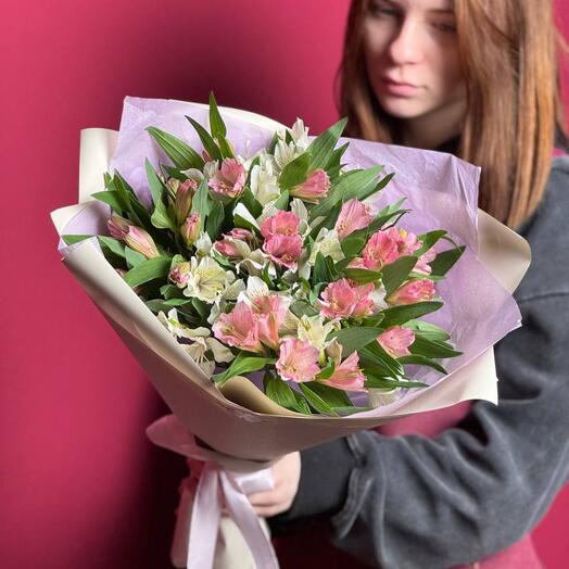 15 ramas de mezcla de alstroemeria