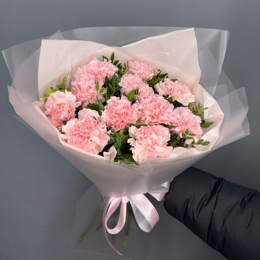Букет воздушных гвоздик 🌸