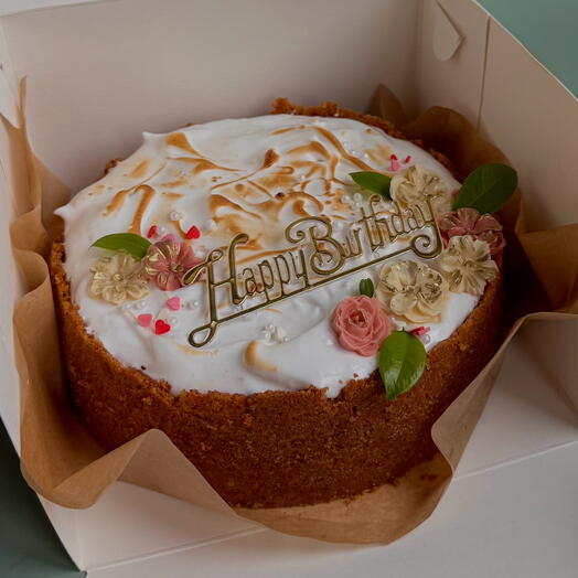 Лимонный чизкейк с меренгой