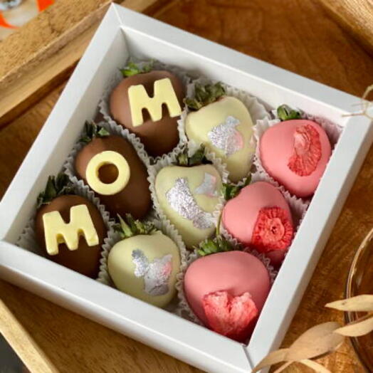 Набор "Oh, mom" из клубники в шоколаде