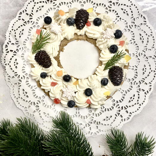 Торт - «Новогодний венок»