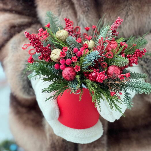 Новогодняя коробочка с хамилациумом