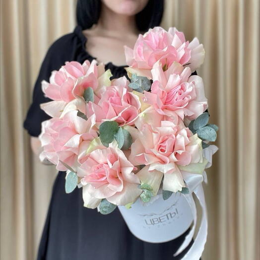 Французские розы 🌹 Цветы в коробке