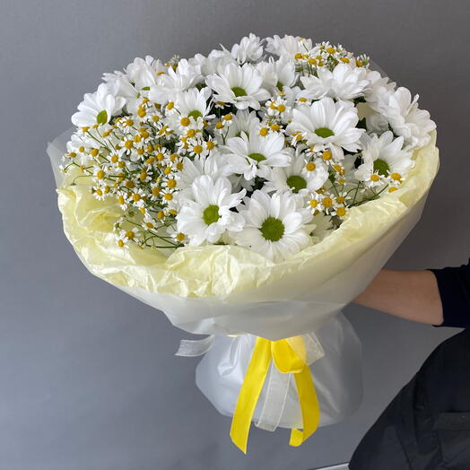 Ромашковый букет🌼 танацетум и хризантема ️Идеально для любимой, маме, мамочке, жене 🌸