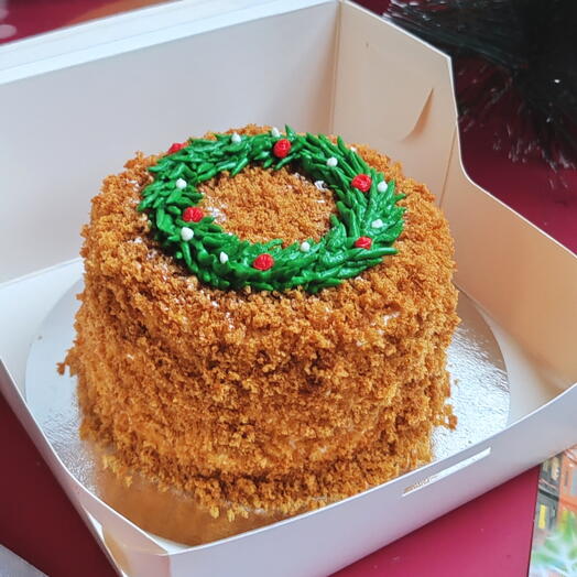 Бенто медовик на новый год и Рождество