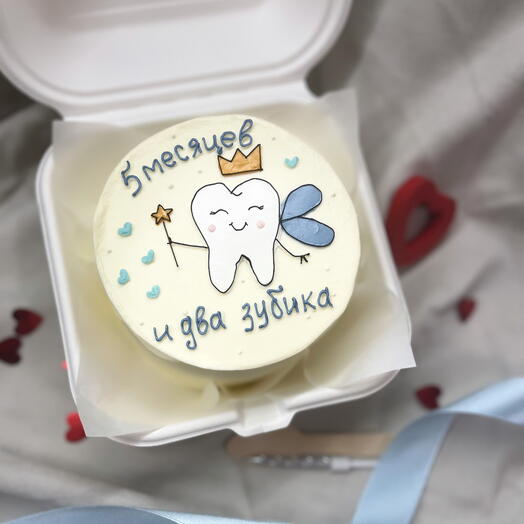 Бенто торт для ребенка на зубик на месяц полгодика с днём рождения на 3 месяца