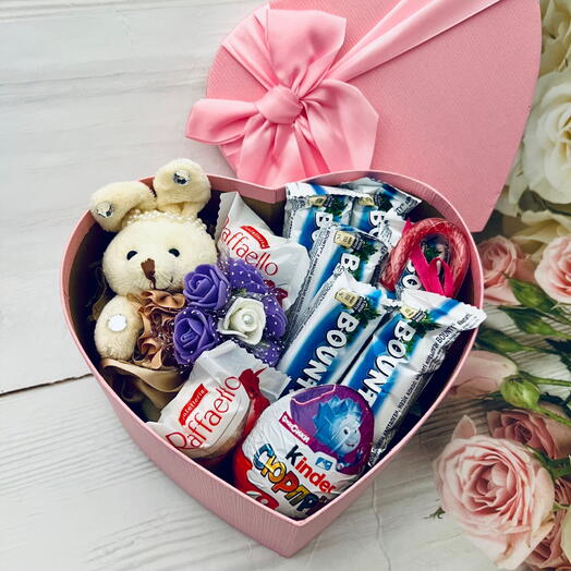 Сладкий набор с баунти. Подарок на 8 Марта для жены, любимой девушки, второй половинки, дочки, сестры, мамы, подруги,тети