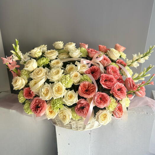 Корзина с цветами XXL размер