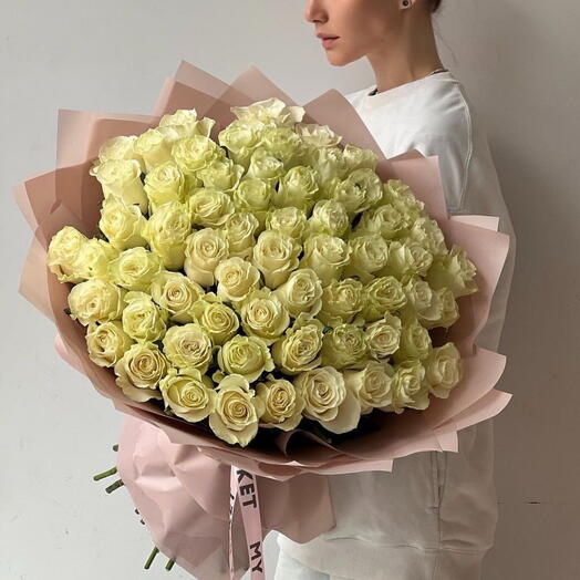 Букет из белых роз