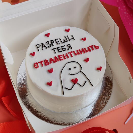 Бенто торт на день святого Валентина для подруги, для друга