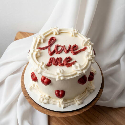 Торт с сердечками Love me ️