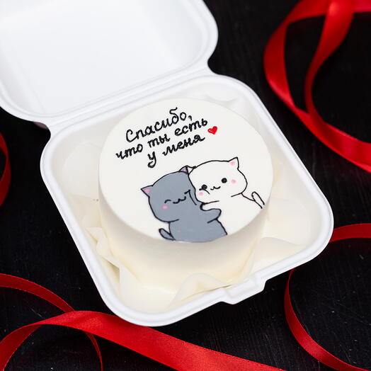Бенто-торт с котиками