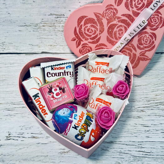 Сладкий набор с Раффаэлло. Подарок на 8 Марта для жены, любимой девушки, второй половинки, дочки, сестры, мамы, подруги,тети