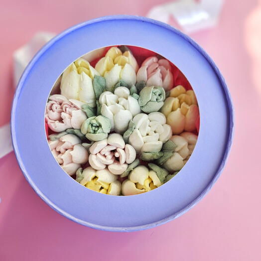 Тюльпаны из зефира в подарок подруге маме коллеге