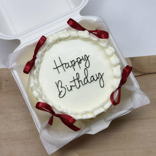 Бенто-торт в стиле ламбет на день рождения Happy Birthday