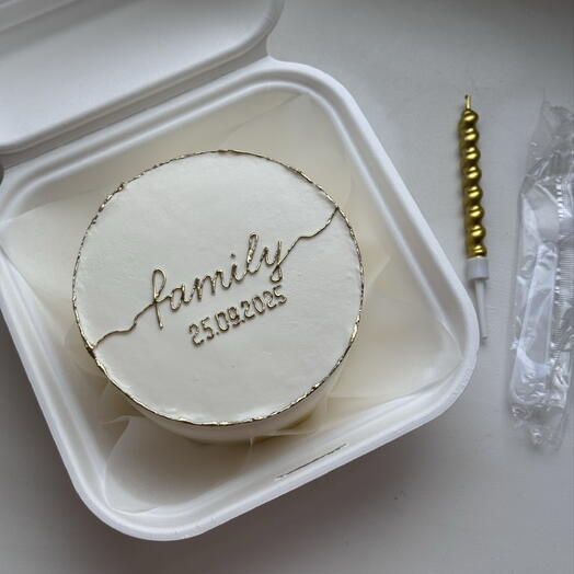 Бенто торт на годовщину «family»
 (без сахара)