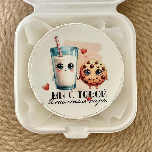 Бенто торт для девушки «Мы с тобой идеальная пара» 💞