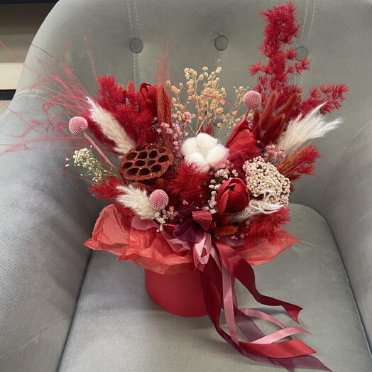 A compliment of dried flowers
