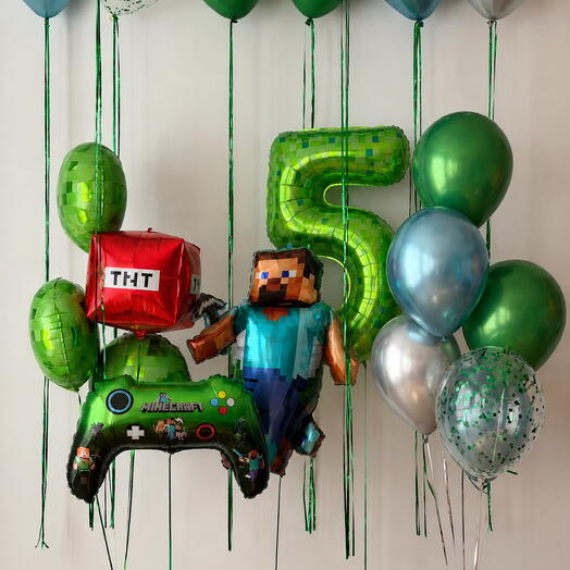 Воздушные шары «Minecraft Party TNT»