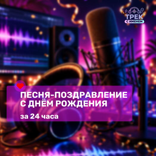 Трек/песня на день рождение за 24 часа