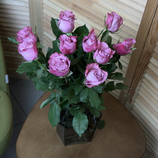 Пачка Роза одноголовая Infused pink розовая (10 шт)