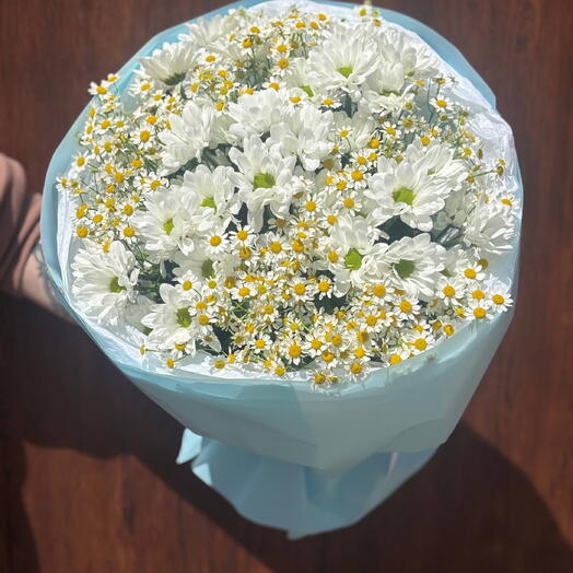 Букет хризантема и танацетум