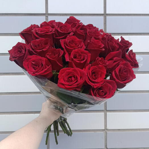 25 красных роз 🌹 Красная роза Розы