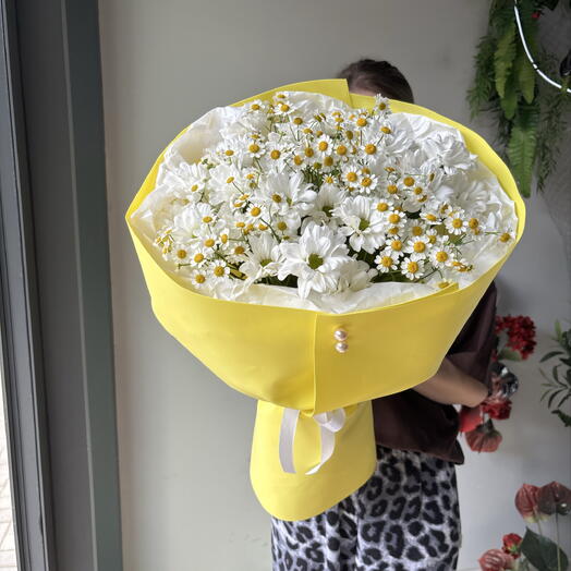 Букет ромашек для семьи М