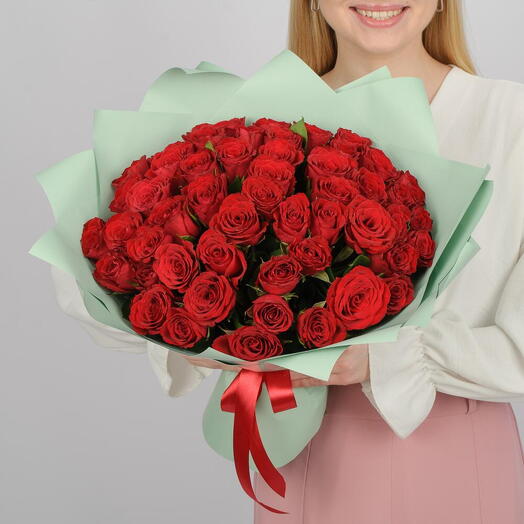 Букет из 51 красных роз🌹