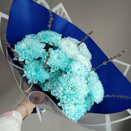 Ароматный букет с лавандой 💙 и хризантемой