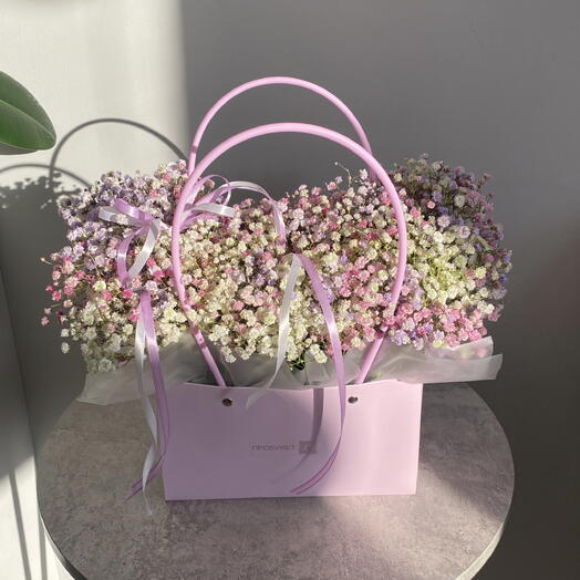 Фиолетовая сумочка гипсофилы 💜🌸
