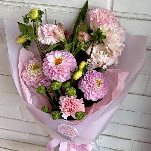 🌸Букет с георгинами