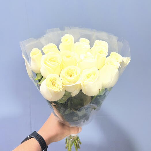 🌹15 ШИКАРНЫХ БЕЛЫХ РОЗ🌹