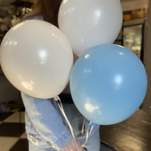 Шары набор из трёх штук💙