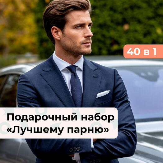40 в 1 Подарок со смыслом. Подарочный набор для мужчины
