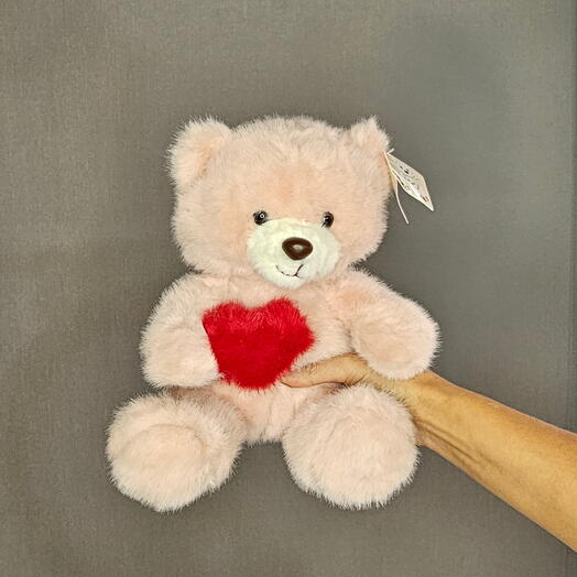 Мишка Love розовый